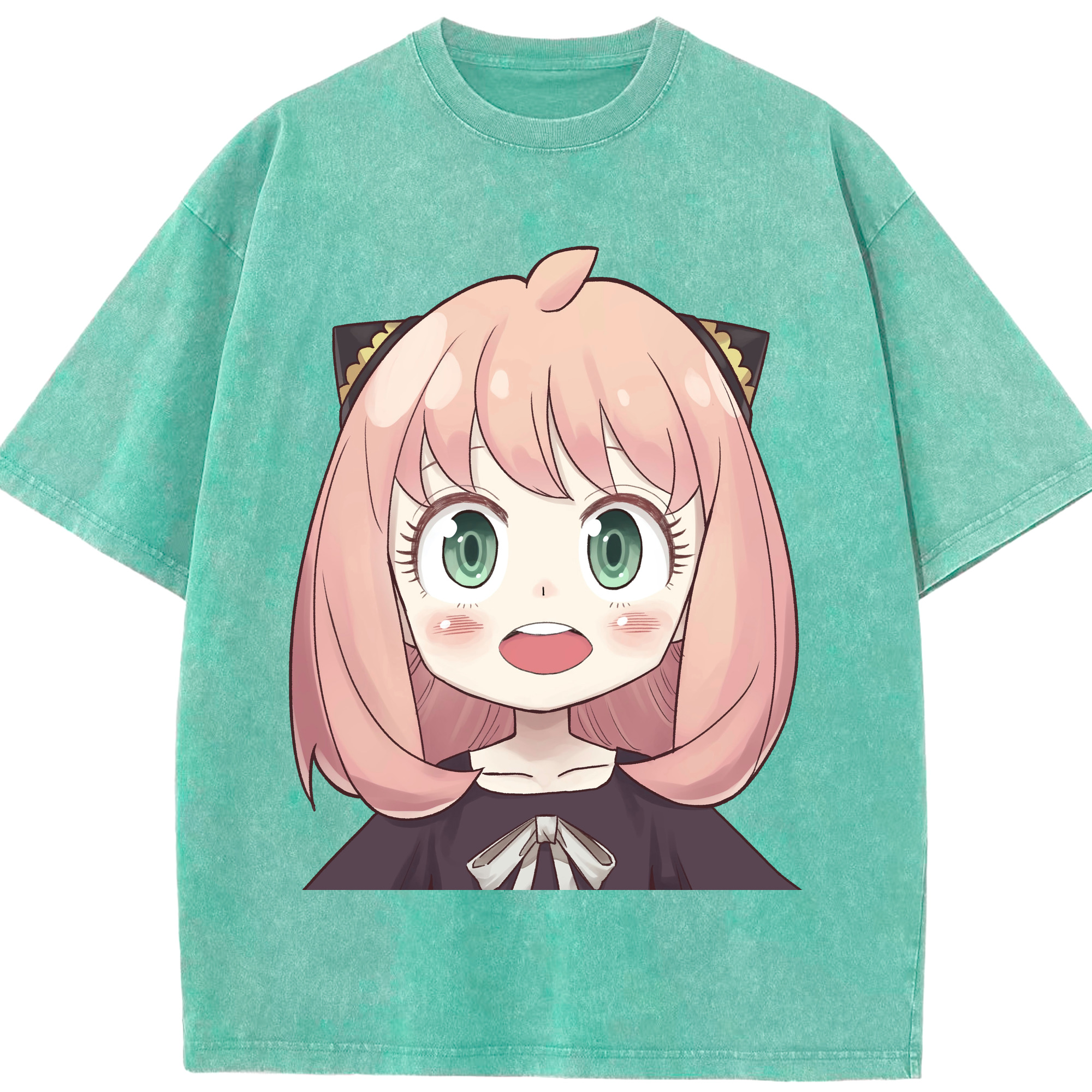 （画像用） SPY×FAMILY间谍家家酒 綿100% ヴィンテージ風 半袖Tシャツ（フロントプリント）
